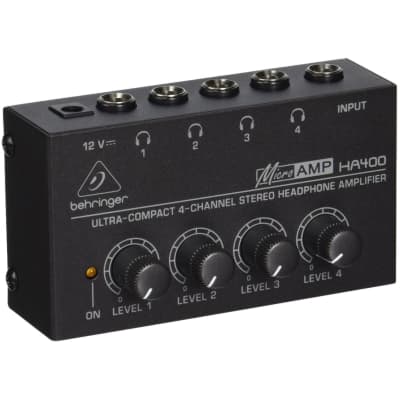 Behringer Microamp HA400 4-Channel Stereo Headphone Amplifier image 2