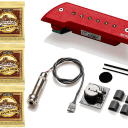 EMG ACS Red Acoustic Guitar Soundhole , Bajo Sexto, Or Bajo Quinto Active Pickup ( 3 STRING SETS )