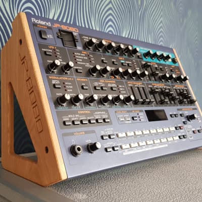 Roland JP8080 Solid Oak Engraved Stand from Synths And Wood