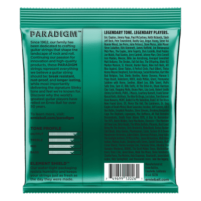 Ernie Ball 2026 Paradigm Not Even Slinky Electric Guitar Strings, 12-56 image 2