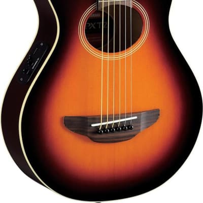 Yamaha APXT2 3/4 Size Acoustic Electric Guitar Old Violin Sunburst image 2