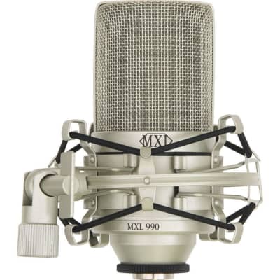 MXL 990 Studio Condenser Microphone w/ Shockmount Professional Recording Free Shipping image 1