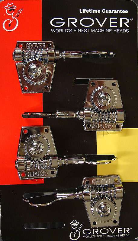 Grover 142C Vintage Bass Tuning Machines, 2 + 2, Chrome image 1