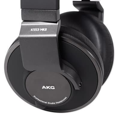 AKG K553 MK2 MKII Studio Monitoring Headphones+Recording Condenser Mic+Filter image 4