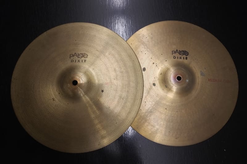 VINTAGE: Paiste 14' Dixie Medium Thin Hi-Hat Pair 1960's Traditional