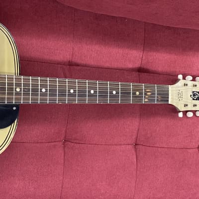Harmony H1214 Archtone Acoustic Archtop Guitar 1950's - Blond with Faux Flame image 11