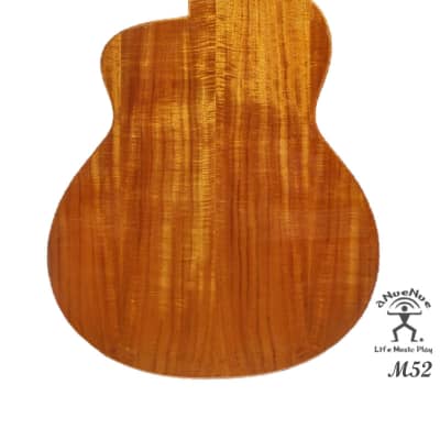 aNueNue M52 Solid Sitka Spruce & Acacia Koa Acoustic Future Sugita Kenji design Travel Size Guitar image 2