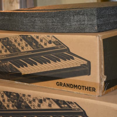 Moog Grandmother 32-Key Semi-Modular Analog Synthesizer 2018 - Present - Black / Multi-Colored Panel image 3