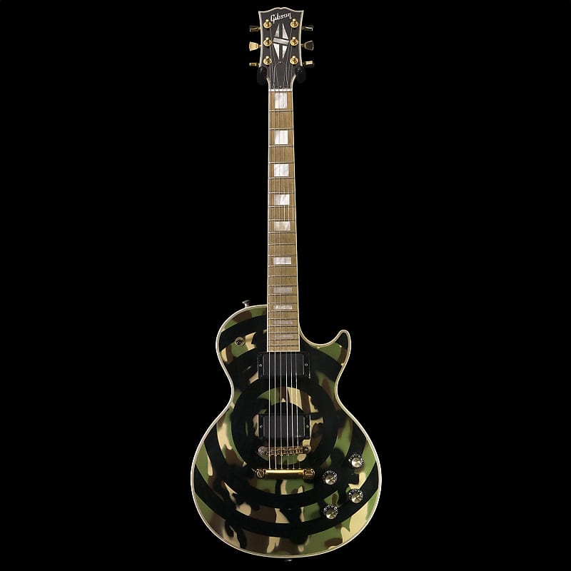 Gibson Zakk Wylde Les Paul Custom Bullseye Camo #ZPW139 | Reverb