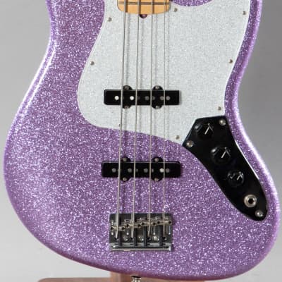 2017 Fender Limited Edition Adam Clayton Jazz Bass Purple Sparkle image 2