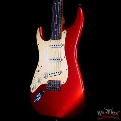 Fender Custom Shop Limited Edition Big Head Stratocaster Jouneyman Relic Hand-Wound Pickups Lefty Left-Handed Candy Apple Red image 2