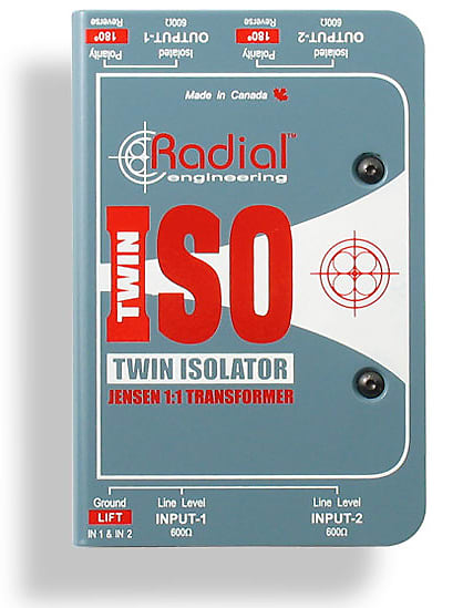Radial Engineering Twin-Iso Two Channel Line Level Isolator image 1