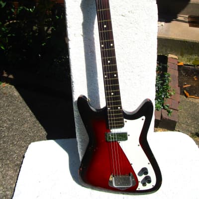 Kay Vanguard  Guitar, 1960's, One Pickup,  Cherryburst Finish image 1