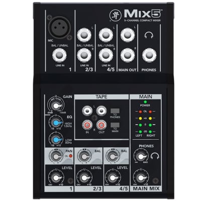 Mackie Mix5 5-Channel Compact Mixer image 6