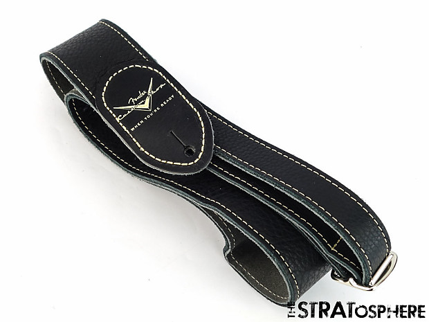 Fender USA Custom Shop GUITAR STRAP Stratocaster Strat Black