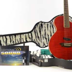 Washburn Sammy Hagar Red Rocker RR-100 Trans Red Acoustic/Electric w/OHSC image 1