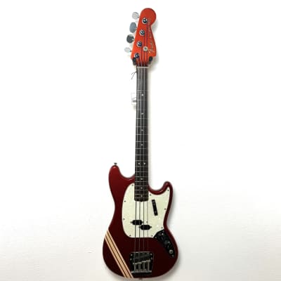 Fender Mustang Bass 1969 - Competition Red w/ Matching Headstock image 2