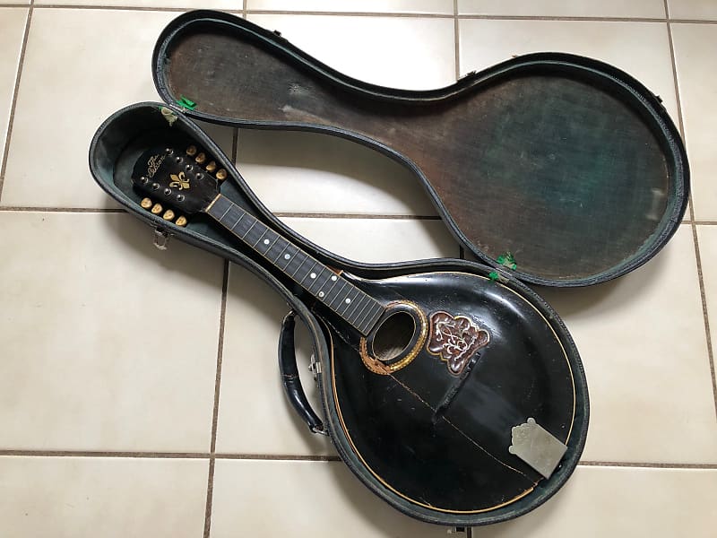 Vintage 1908 Gibson A4 mandolin Handel tuners Reverb