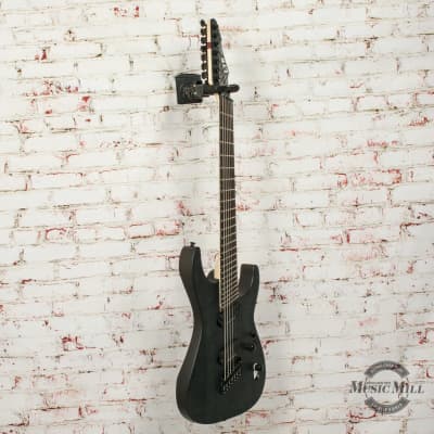 LTD by ESP M-1007 Multi-Scale - See Thru Black Satin Electric Guitar x0965 image 4