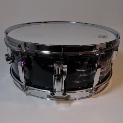 Pearl 13" x 5" Steel Shell Snare - "Grunge Chains" Skin Over Chrome image 4