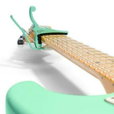 Fender x Kyser Electric Guitar Capo, Surf Green KGEFSGA image 3
