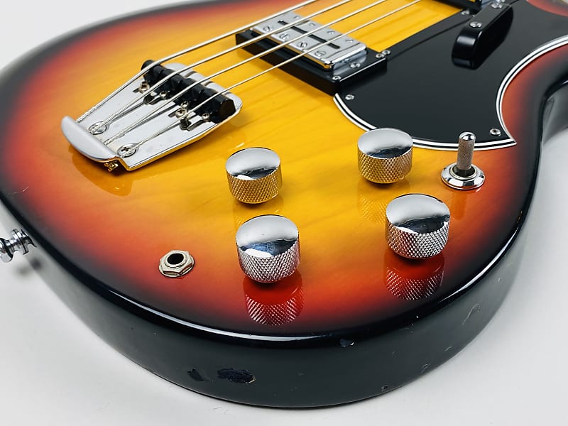 Univox Badazz Bass 1971-Nostos Algos-Orange Sunburst-1st Univox Badazz Bass 1971-Nostos Algos-Orange Sunburst-1st