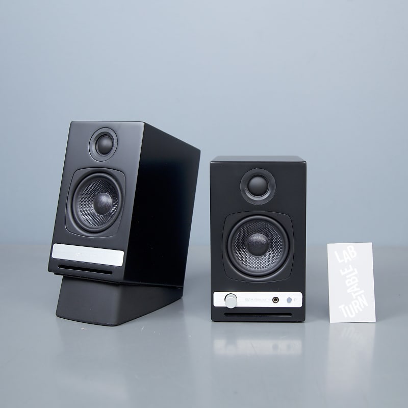 Audioengine: HD3 Powered Bluetooth Speakers - Black + DS1 Speaker Stands *sp-075 *LOC_LW3 image 1