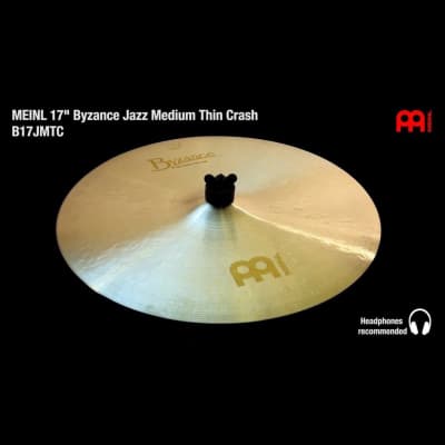 Meinl Byzance Jazz Medium Thin Crash Cymbal 17 image 3