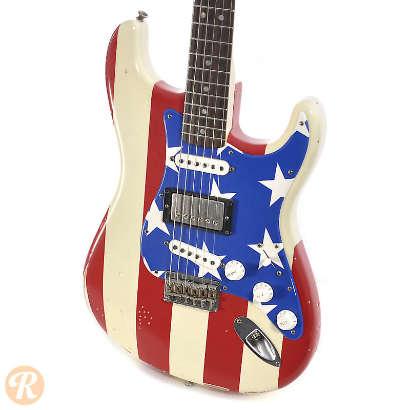 Fender Wayne Kramer Signature Stratocaster Red, White, and Blue 2011 image 2