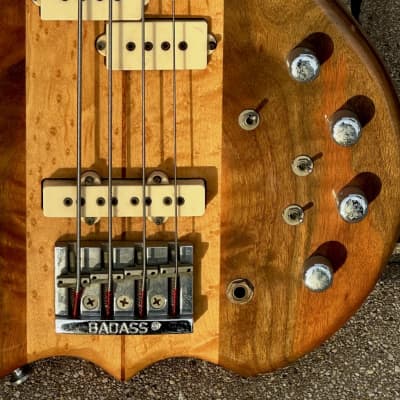 Kramer DMZ 6000B Bass 1980 - an absolute stunning Figured Walnut/Maple example that's just fiiiiine ! image 9