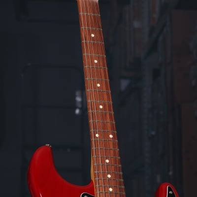Fender Noventa Stratocaster, Pau Ferro Fingerboard, Crimson Red Transparent image 9
