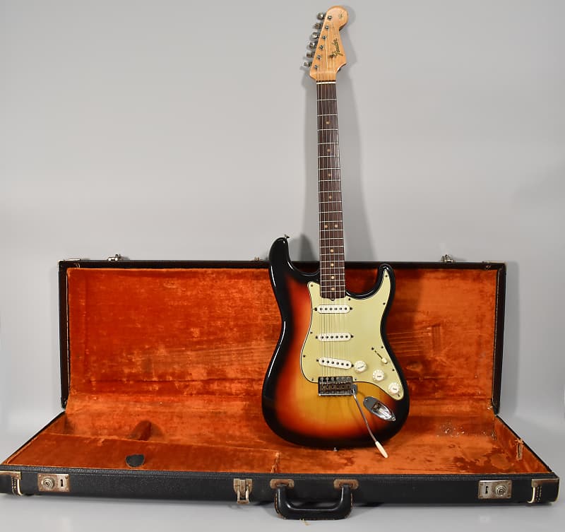 1964 Fender Stratocaster Original Vintage Sunburst Electric Guitar wOHSC PRE CBS image 1