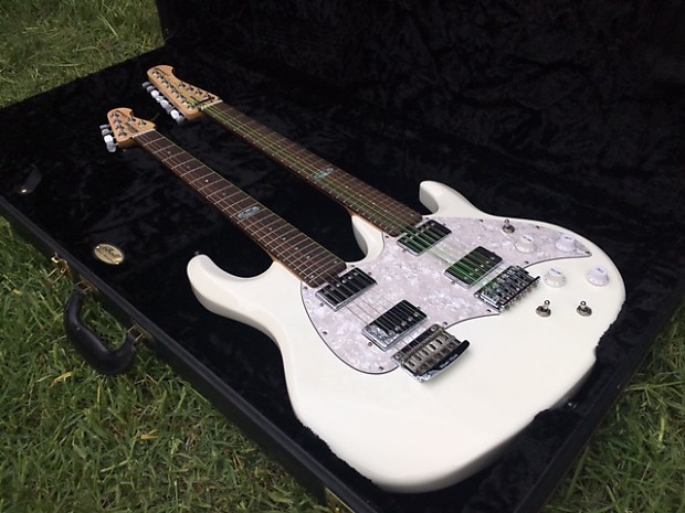 Ernie Ball Music Man Silhouette Family Reserve Steuart Smith Signature Double Neck 2011 White
