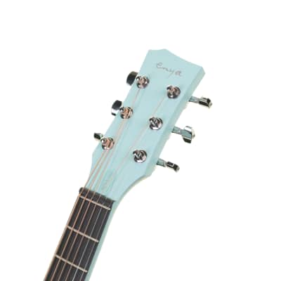 Enya Nova Go Carbon Fibre Acoustic Guitar, Blue image 6