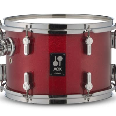 Sonor AQX Stage Red Moon Sparkle 5pc Kit 22x16,10x7,12x8,16x15,14x5.5 Drums Cymbals Hardware Dealer image 5