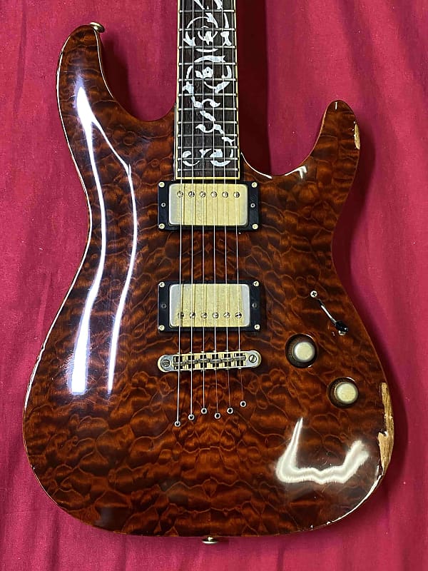 SCHECTER C-1 Classic AD-C-1-CL ANTQ Electric Guitar | Reverb