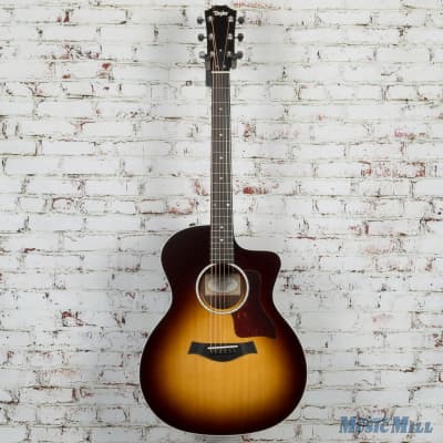 Taylor - 214ce-SB DLX - Acoustic-Electric Guitar - Layered Rosewood Back and Sides Sunburst w/ Gold Hardware - (USED) image 2