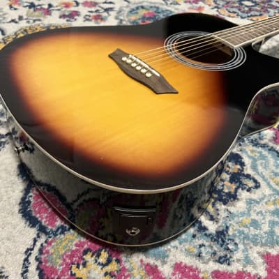 Washburn WA90CEVSB Sunburst Acoustic Guitar image 2