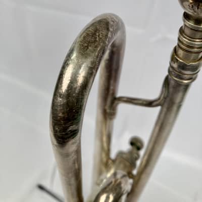 Vintage 1931 Buescher True Tone LP 2 Low Pitch Trumpet w/ Original Hard Case image 11