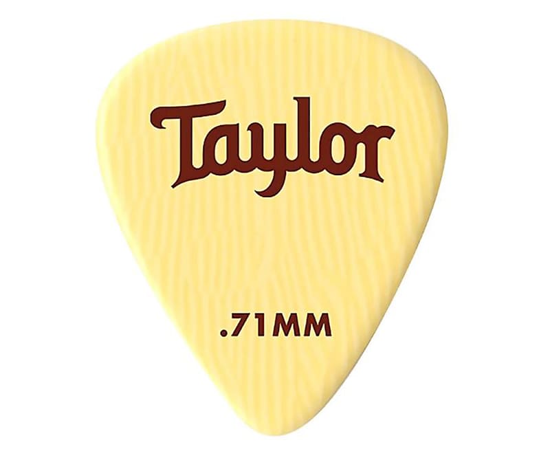 Taylor Premium DarkTone Ivoroid 351 Guitar Picks .71mm 6Pack Reverb