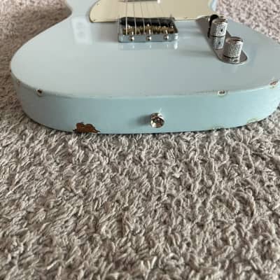 Fender Vintera ‘50s Telecaster 2019 MIM Sonic Blue Maple Fretboard Guitar image 5
