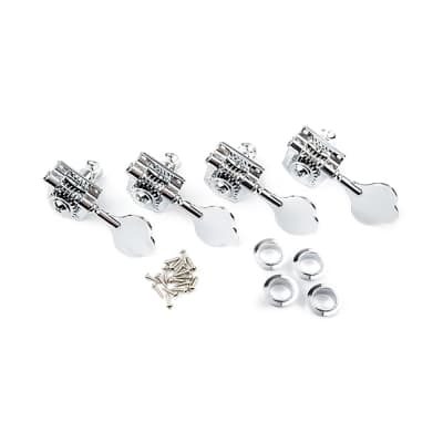 Fender Mexico Standard/Highway One Series Bass Tuners 4 In-Line Right Handed (Chrome) image 1