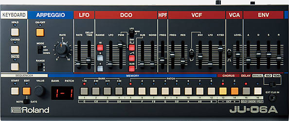 Roland JU-06 Boutique Series Synthesizer Module with K-25m