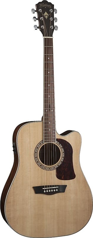 Washburn HD10SCE Heritage Series Dreadnought Cutaway Acoustic-Electric Guitar image 1