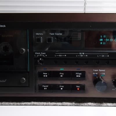 1981 Nakamichi 680ZX 3-Head Auto Azimuth Stereo Cassette Deck Newly Serviced 10-2021 Excellent #206 image 5