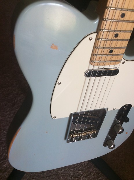 U.S. Fender Telecaster Rare Daphne Blue Nice!
