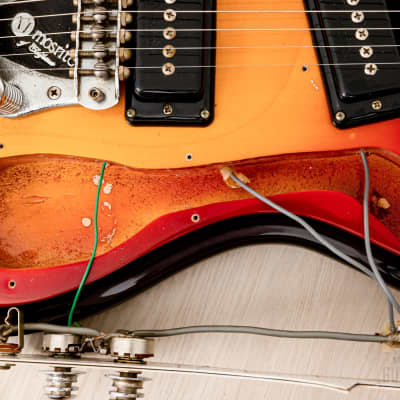 1991 Mosrite Ventures Model USA-Made "Built in Soul" Sunburst w/ Vibramute & Case, Semie Moseley image 20
