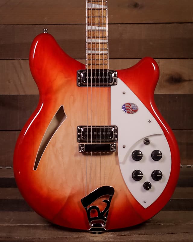 Rickenbacker 360 Semi Hollow Electric Guitar, FireGlo image 1