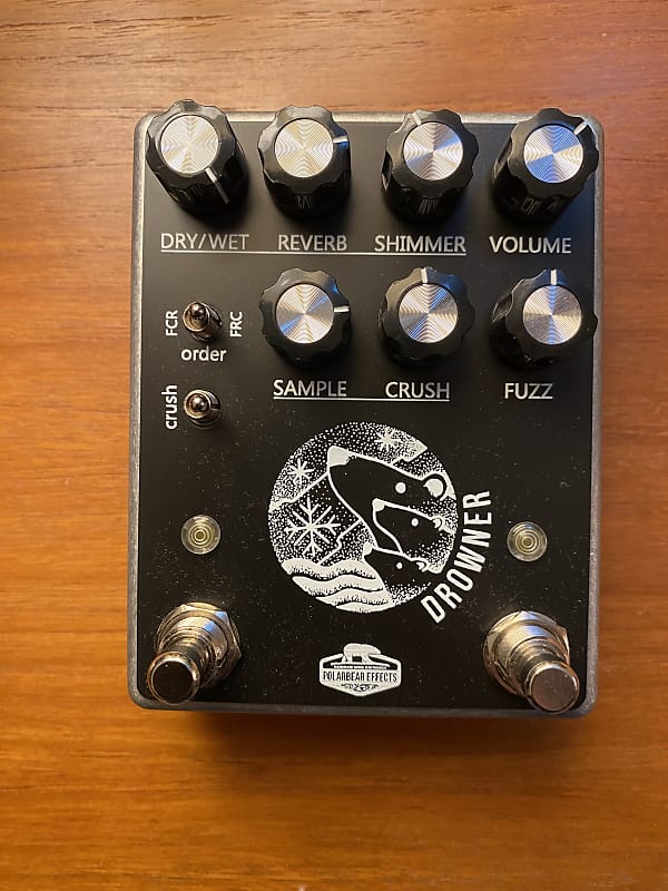 Polarbear Effects Drowner 2020s Black/Chrome Reverb
