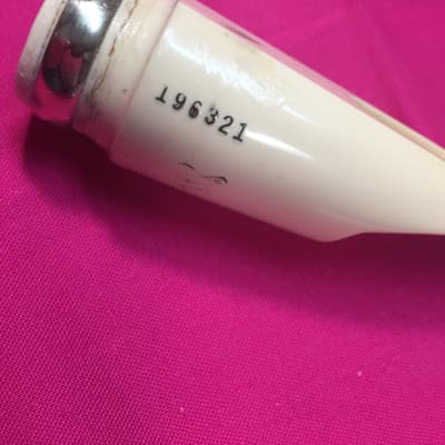 Brilhart White Tonalin for Alto Sax-Damaged and Banded-for Restoration-Good Tip image 3